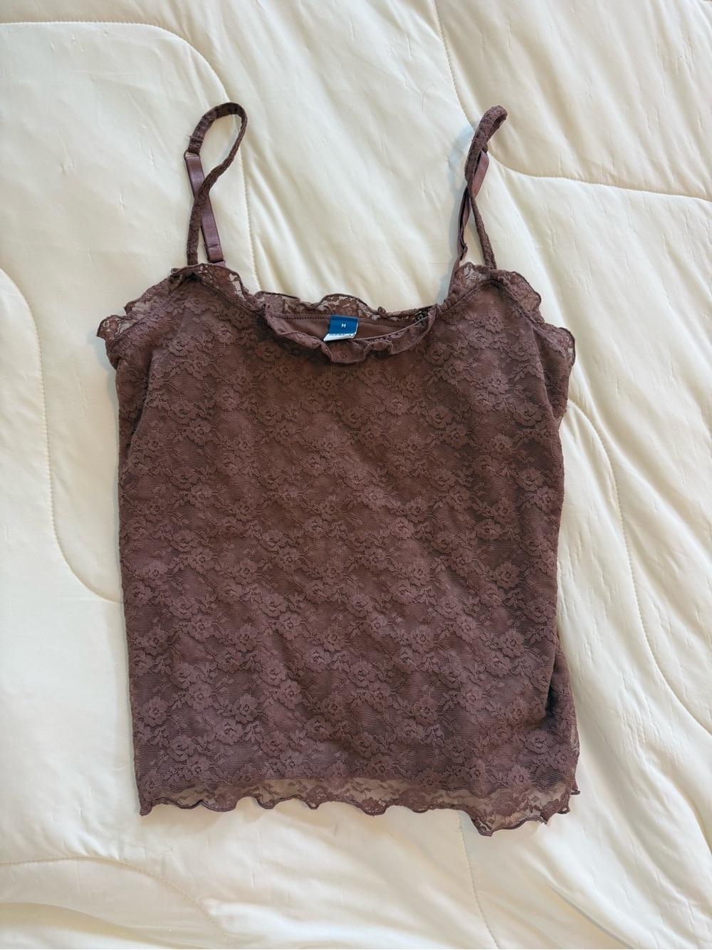 Old Navy Brown Lace Trim Camisole